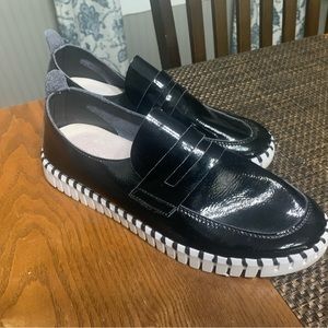 Ilse Jacobson hornbaek tulip loafers size 8